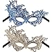 JOVITEC 6 Pieces Masquerade Mask for Women Halloween Lace Multicolored Venetian Mask for Carnival Mardi Gras Evening Prom(Colorful,Phoenix)