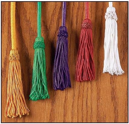 Christian Brands Cincture with Tassels, 158-inches, White