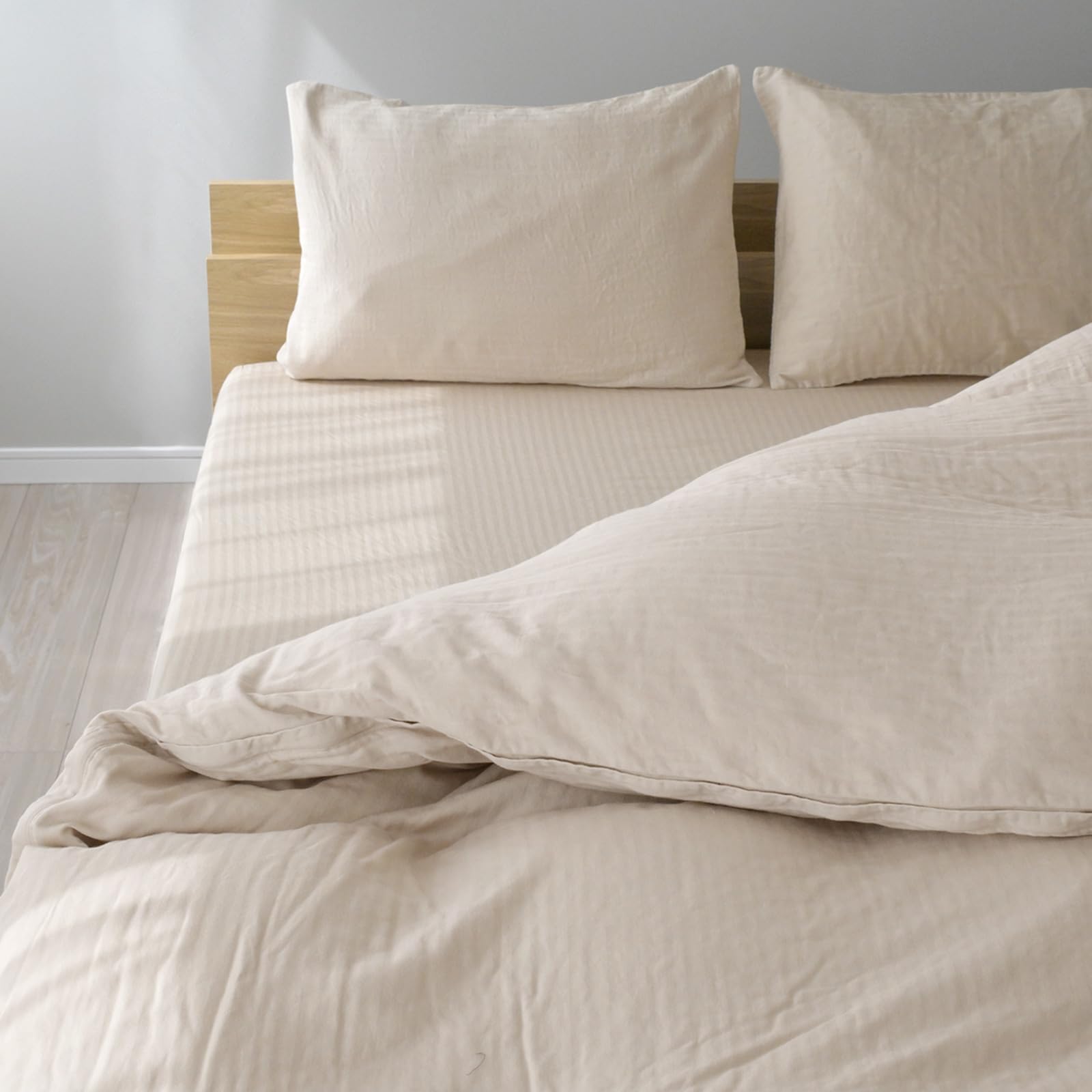 Amazon｜Sleep Tailor 和晒し ダブルガーゼ 掛け布団カバー キング