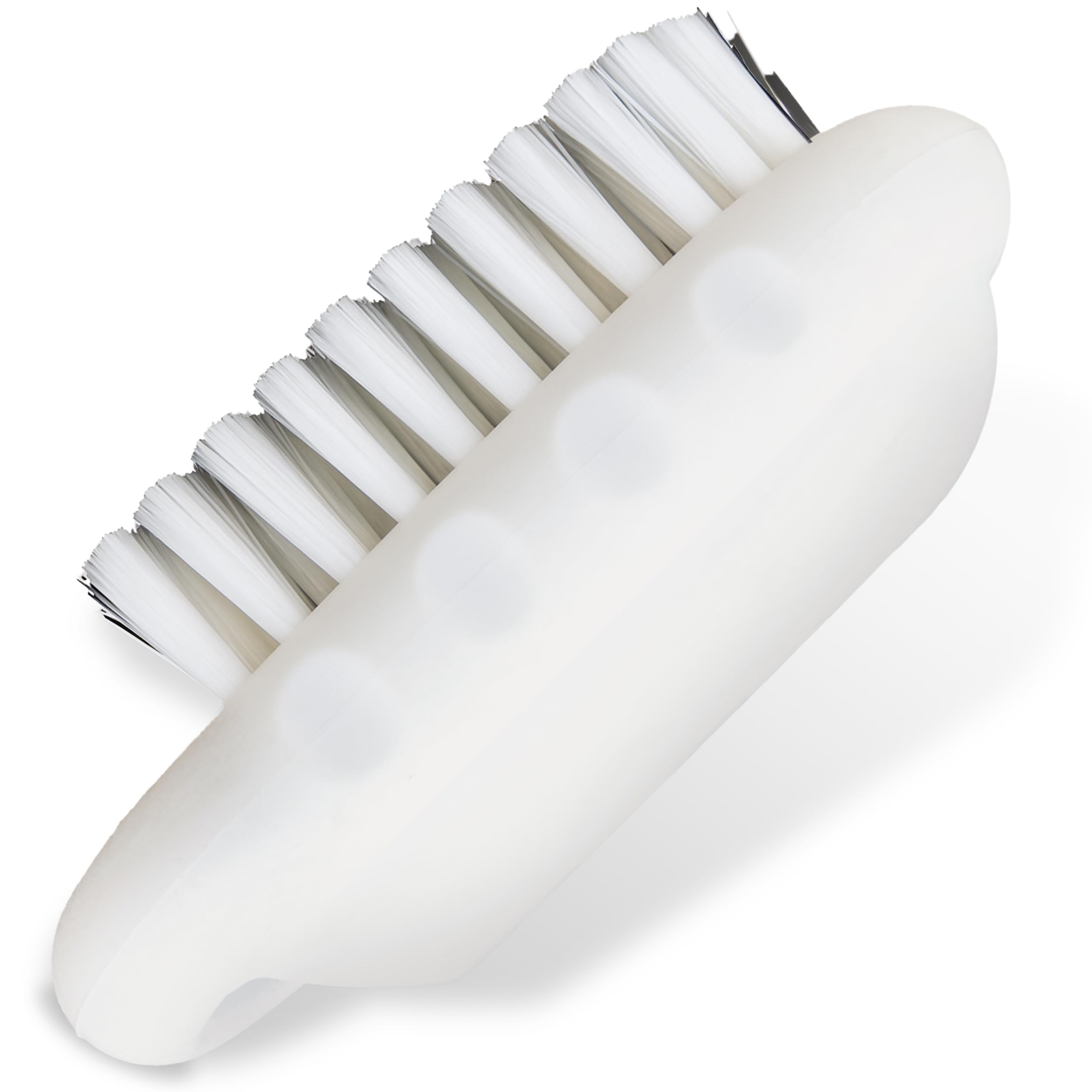 SPARTA Nail Scrub Brush Commercial-Grade, Heavy-Duty Hand and Fingernail Brush with Stiff Bristles for Gardeners, Mechanics, And Foodservice Personnel, Plastic, 5 Inches, White