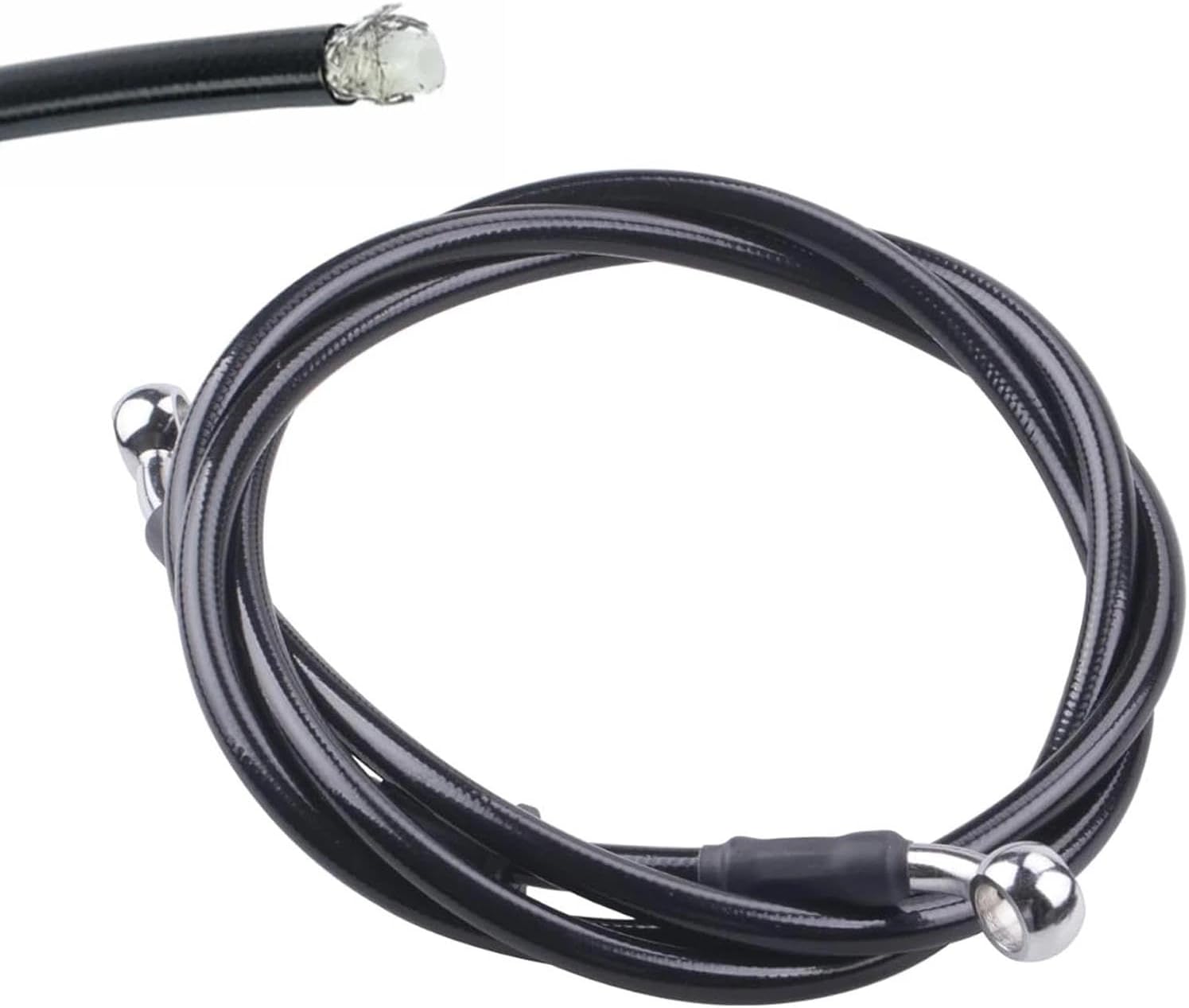 Motorcycle Brake Clutch Line For Yamaha For Honda Universal 28 Degre 10Mm Banjo An3 40 To 220Cm Motorcycle Atv Hydraulic Brake Hose Oil Pipe Line Braided Cable Accessories