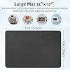 LOPNUR 17"x12" Large Appliance Slider, Appliance Sliders for Kitchen Appliances, 360° Rotating Sliding Tray for Coffee Maker, Countertop Mover Mat Cut to Fit Stand Mixer Air Fryer Microwave, Gray #5