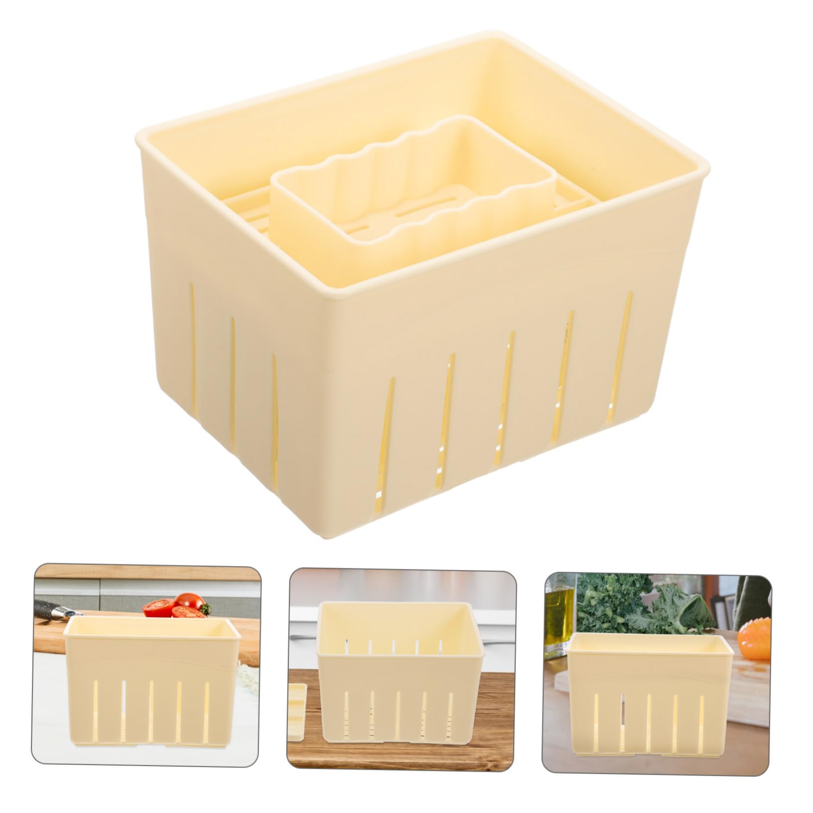 COLLBATH Home Cheese Maker Press Tofu Cheese Pressing Plate Diy Tofu Molding Tool and Easy to Use