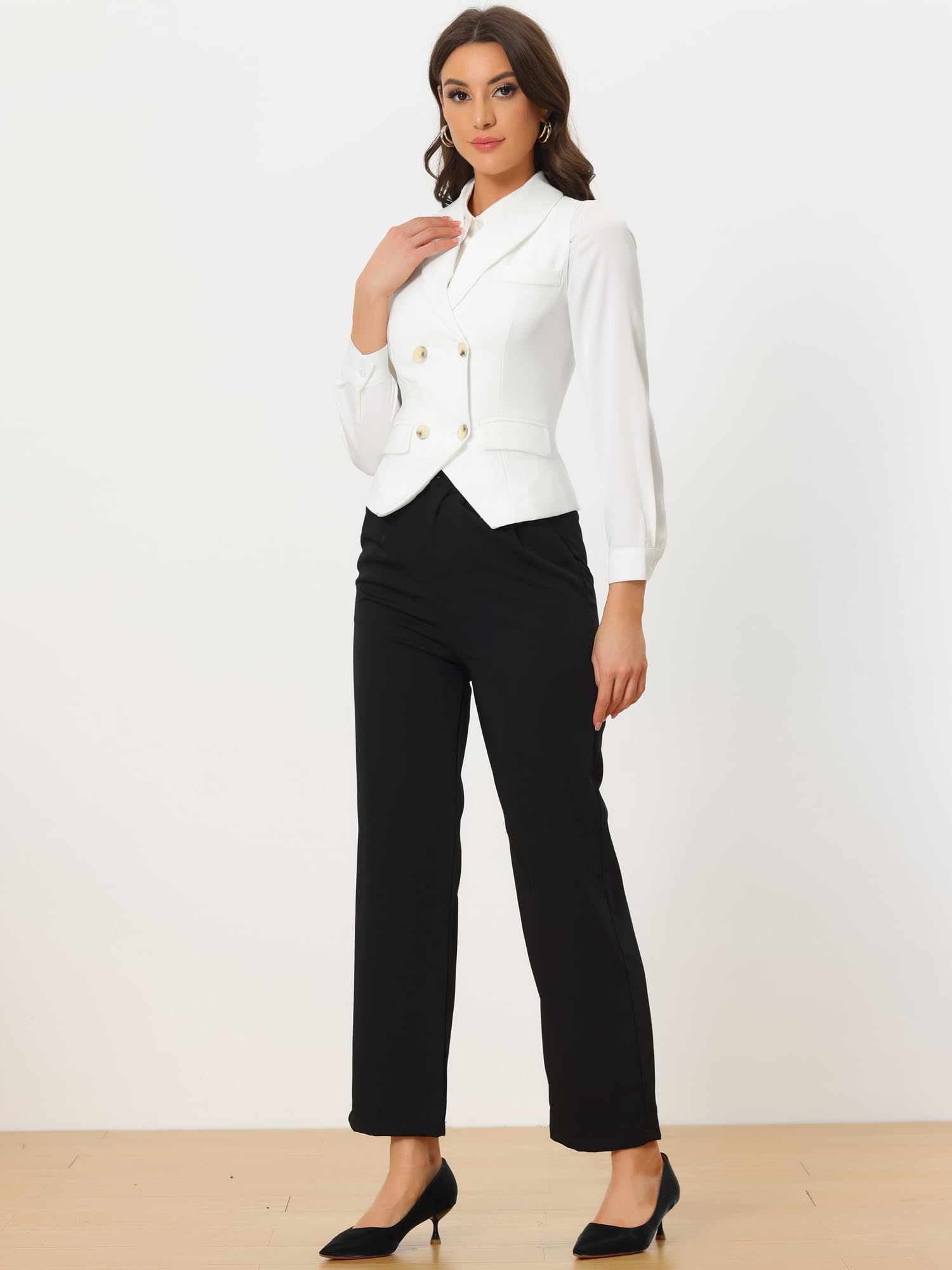 Allegra K Damen Elegante Weste Casual