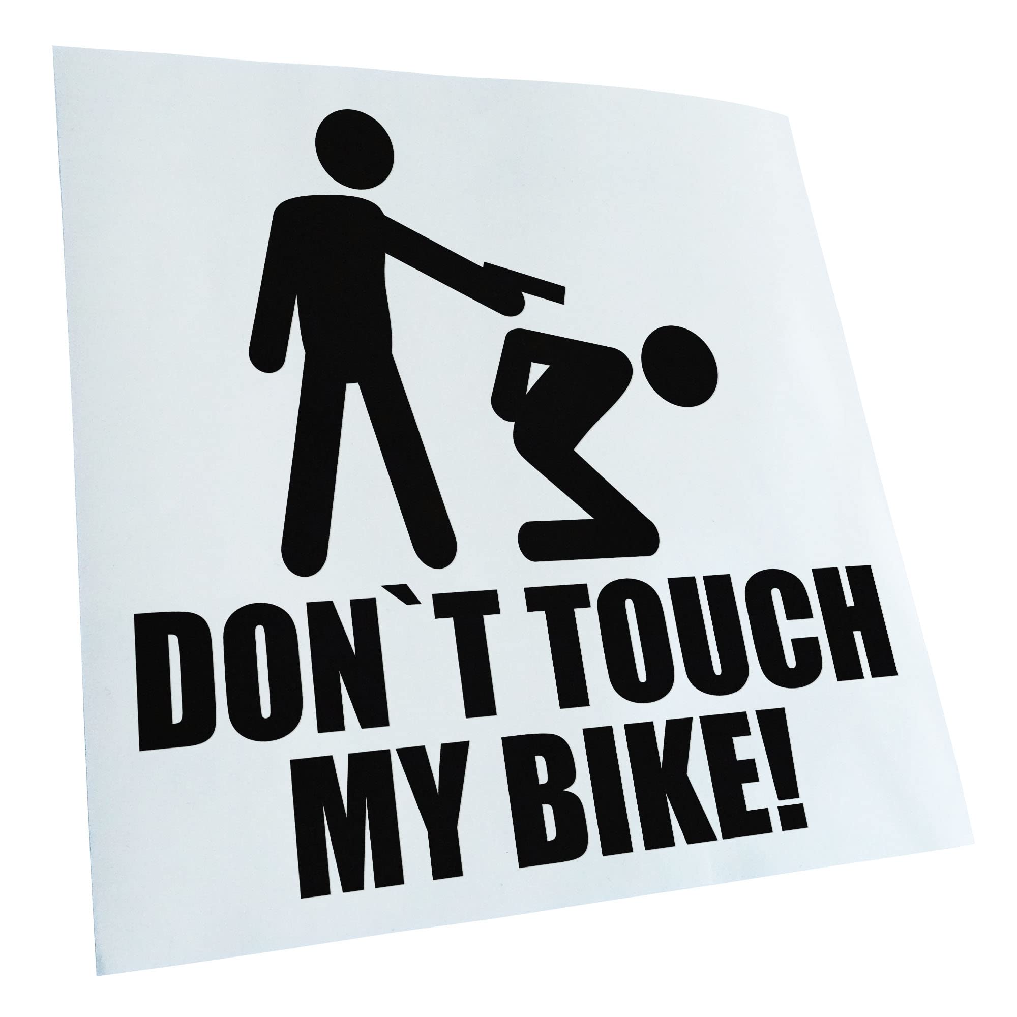 Kiwistar - Car Sticker - Dont Touch My Bike! Sticker for Car, Laptop, Bicycle, Truck, Motorcycle Multi-Coloured JDM Decal Racing