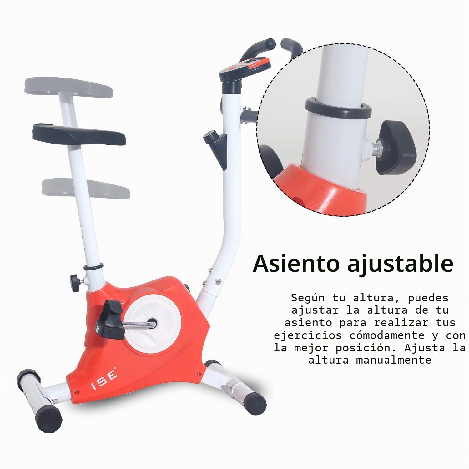 ISE Exercise Bike, F-Bike Bicycle Fitness Bike Cardio Trainer for Office/Home, SY-8018