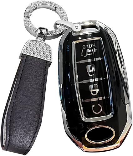 ontto Funda para llave de automóvil inteligente de 4 botones para Infiniti Q50 Q60 QX50 QX55 QX60 2020 en adelante elegante funda para llave de
