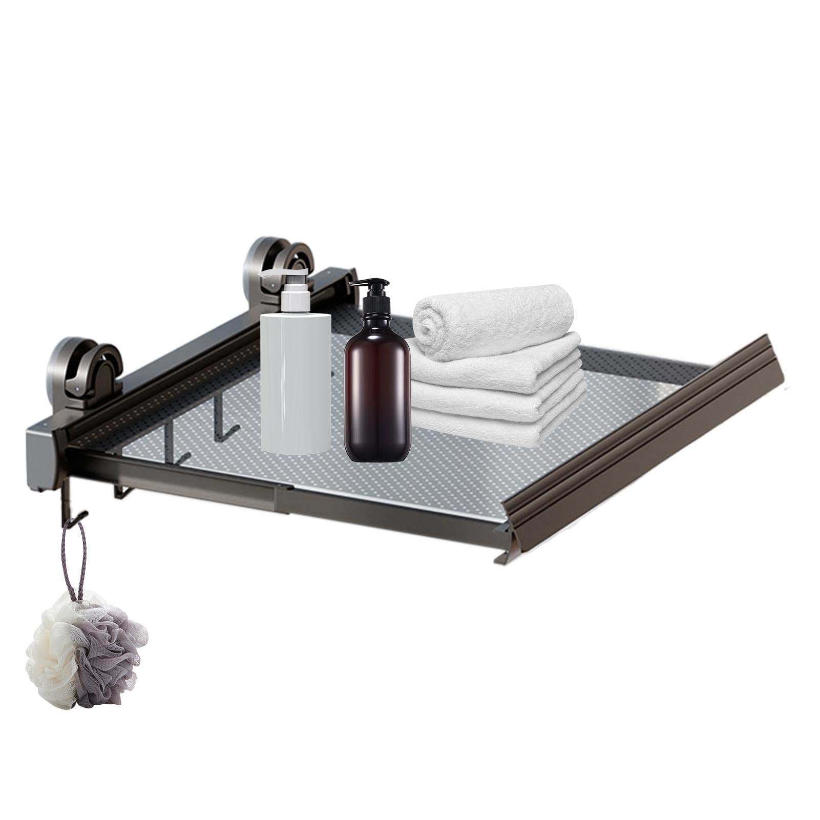 Étendoir à linge mural à ventouse au design minimaliste et haute résistance
