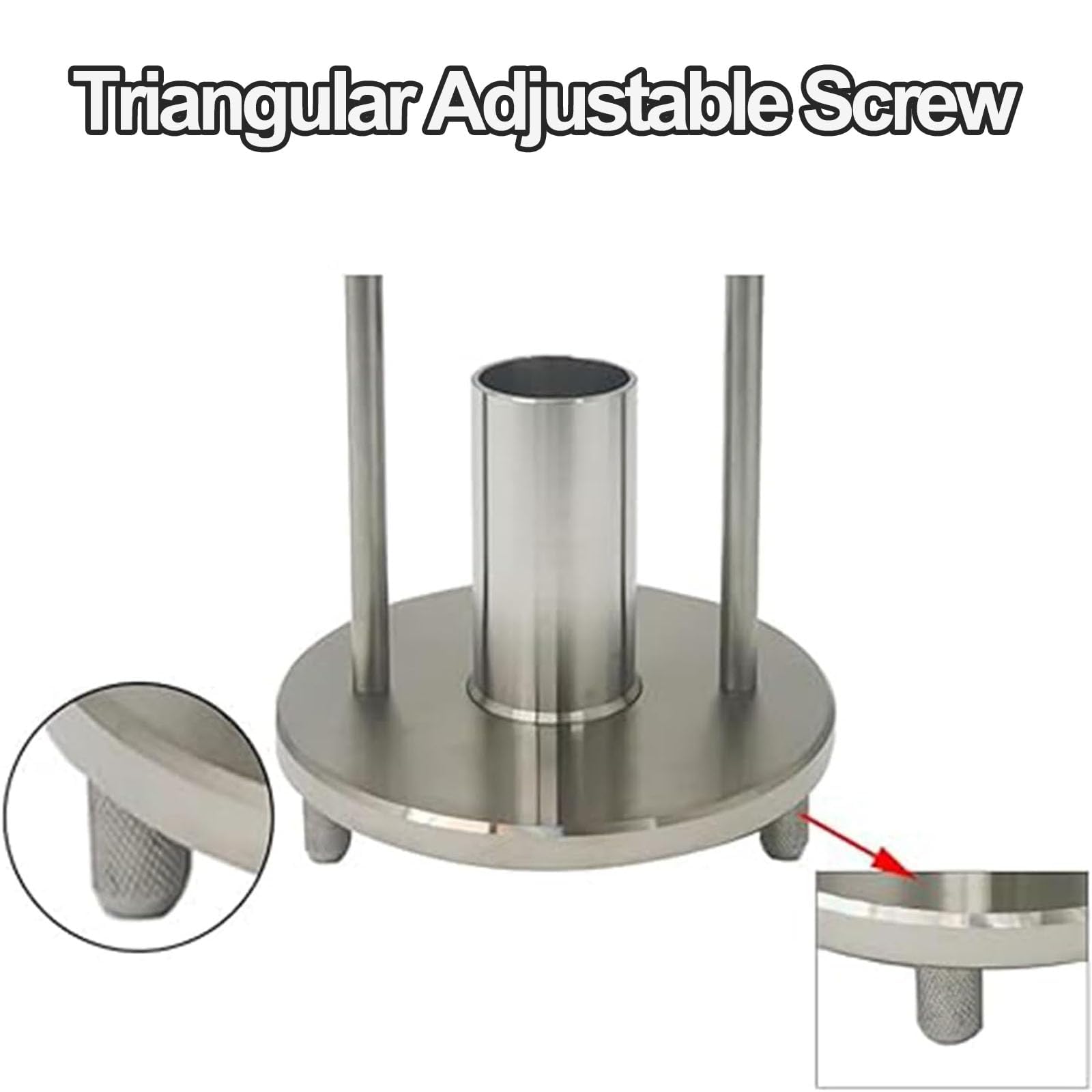 This Stainless Steel Powder Volumeter with 100ml Cup, Bulk Density Tester for Paint and Chemical Industries, 12.7mm Funnel Aperture, 60° Taper