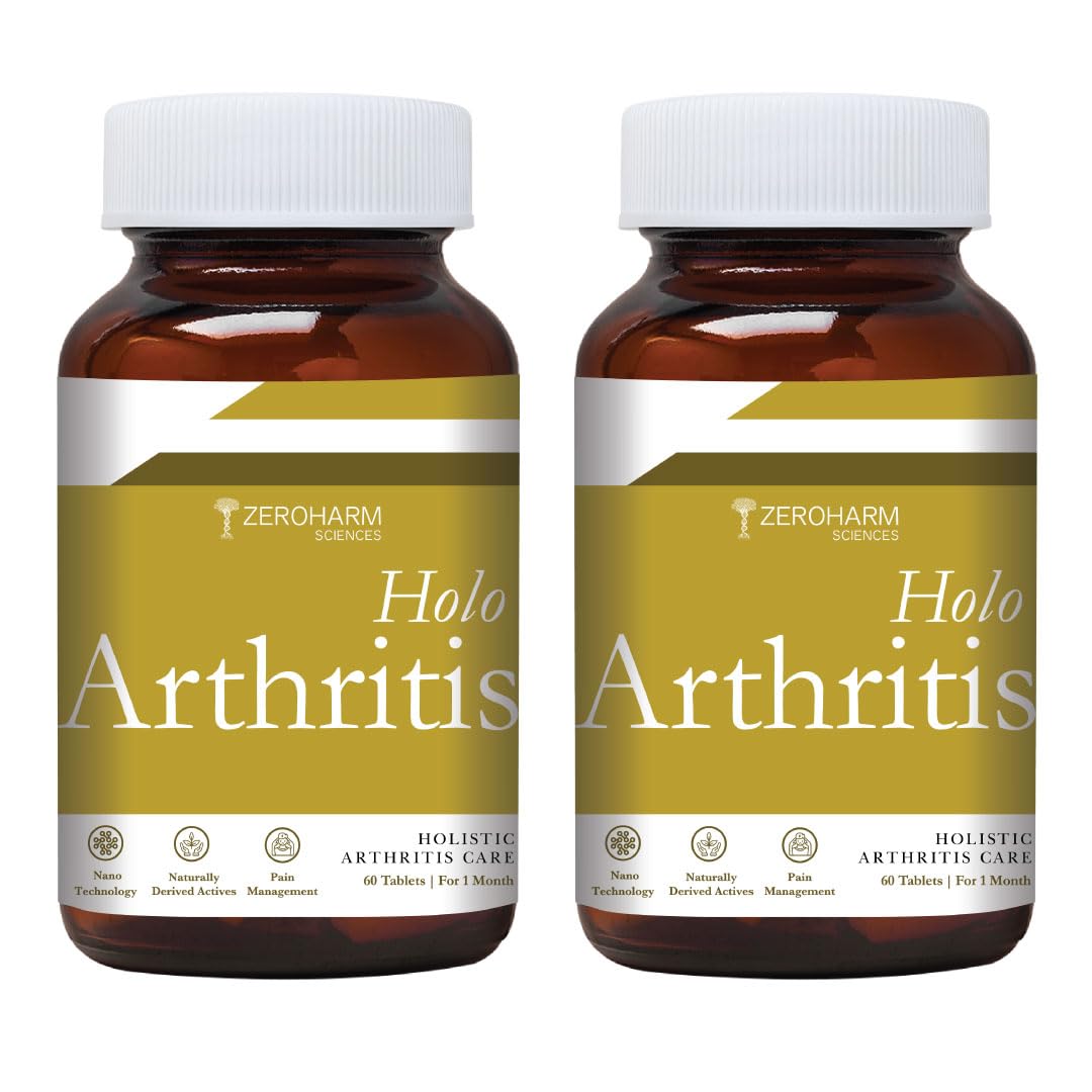 Holo Arthritis - Enriched with Vitamin D3 and Vitamin K2-7 - Best Knee & Joint Support for Men & Women - Supplements for Knee, Joints, Neck & Back Pain Relief - 100% Absorbed By Body (120 Tablets)-image-22