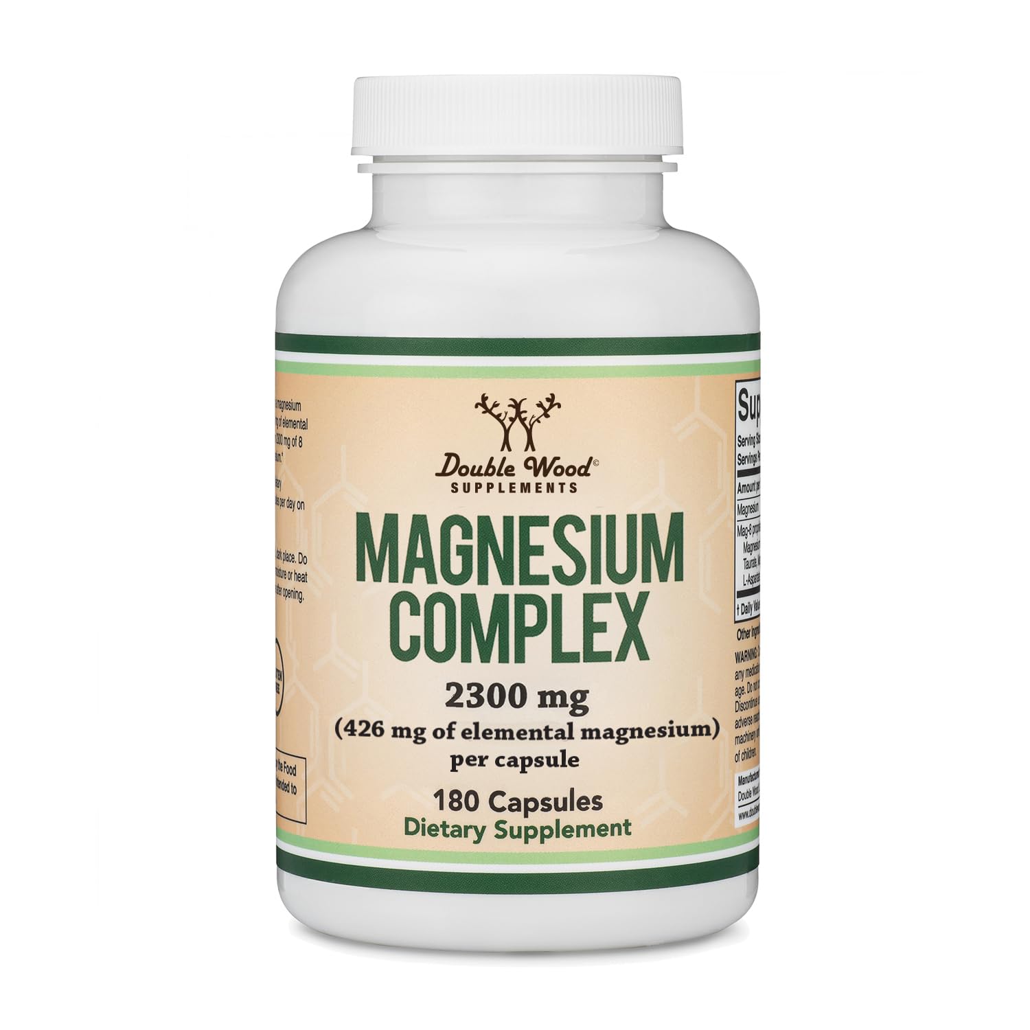 Double Wood Supplements Magnesium Complex Supplement 180 Capsules