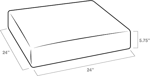 Miniatura 5 de Arden Selections Cojín de asiento profundo para exteriores, 24 x 24 pulgadas, a prueba de lluvia, resistente a la decoloración, 24 x 24 pulgadas,