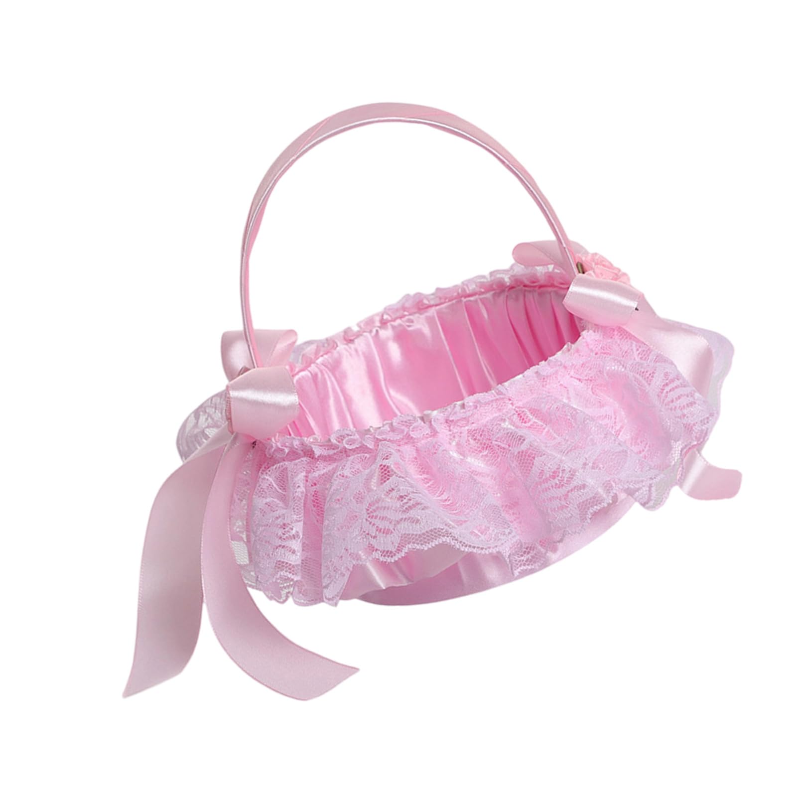 Functional Handheld Floral Arrangement Basket with Reinforced Handle Bridal Bouquets Holders for Event Celebration Efficient Bridal Party Accessories