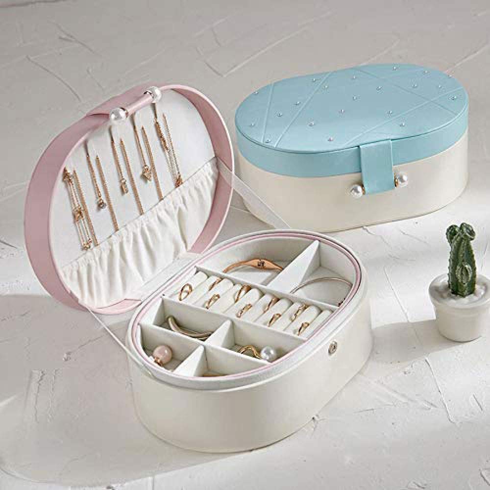 Schmuckschatulle - Schmuckschatulle für Frauen, Schmuckschatulle mit Fächern für Halsketten, Schmuck-Organizer mit Schloss, Schmuckhalter für Ohrringe, Armbänder, Ringe, Präsentationsgeschenke