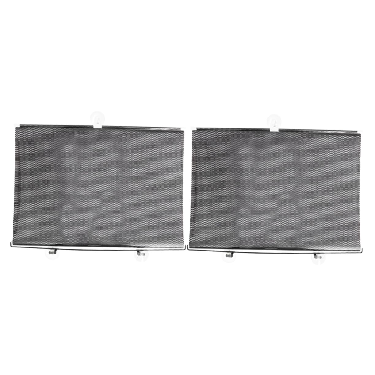 Balacoo 2pcs Suction Cup Blackout Curtains No Drill Portable Sunshade for Windows UV Protection Privacy Temporary Blinds for Home Office Apartment Balcony