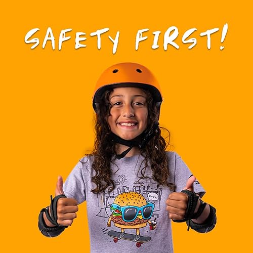 Miniatura 3 de Juego de almohadillas para casco de bicicleta para patineta para niños, equipo de protección de Rude Boyz  rodilleras, coderas, muñequeras para