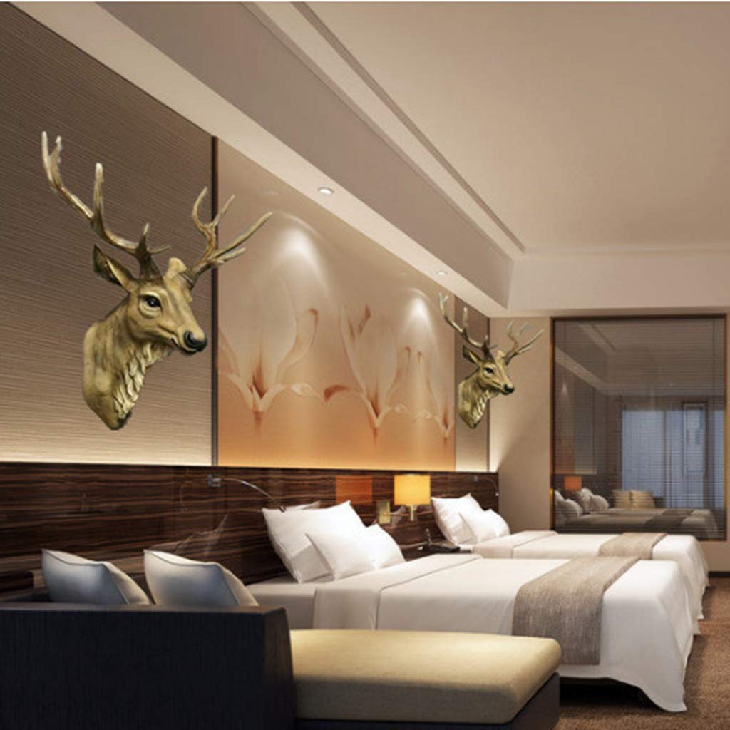 Amazon.co.jp: Proslen アニマルヘッド 壁飾り 鹿 インテリア