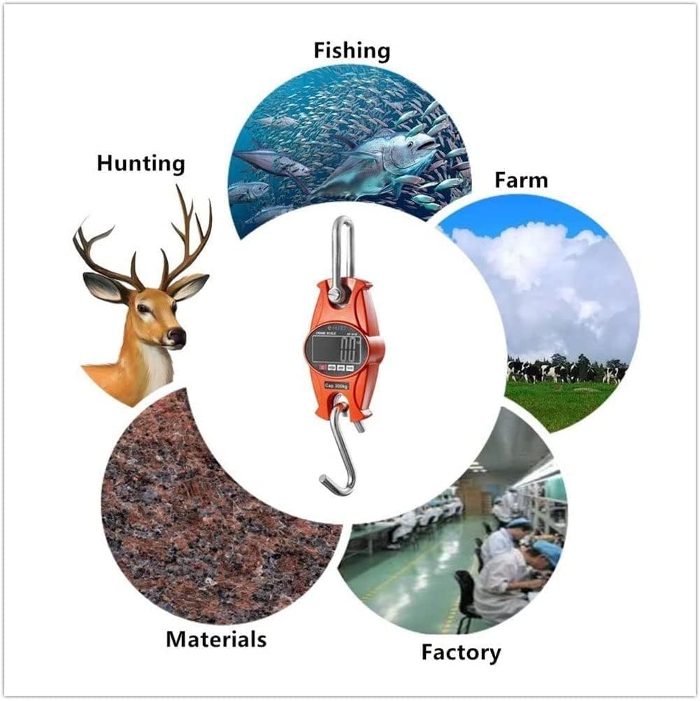 Luggage Scale, Portable Digital Hanging Baggage Scale for Travel,Mini Hanging Heavy Duty Hook Scale Portable Weight Balance Tool with LCD Backlight for Fishing Travel Industrial Hunting