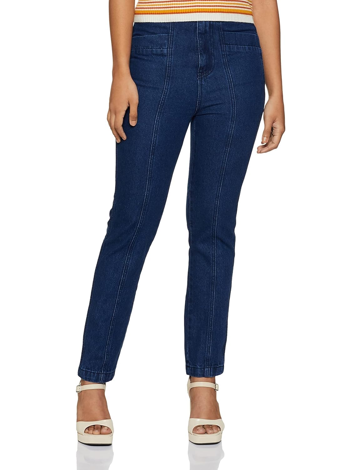 aka chic Women Tapered Fit High Rise Cotton Non Stretchable Jeans-picture-14