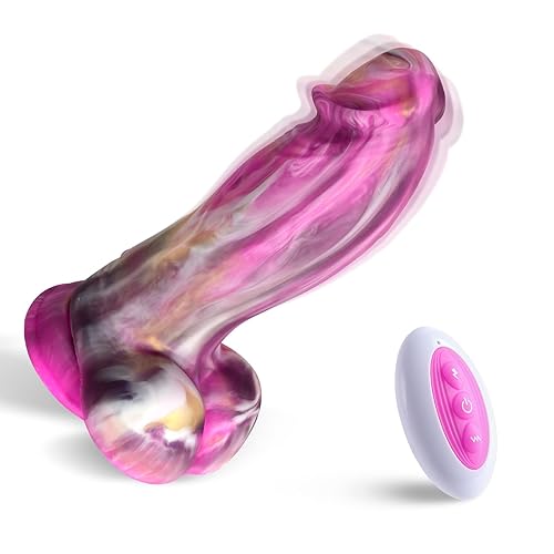 Tracy's Dog Realistic Dildo Vibrator Sex Toys, 8.66" Thick Dildos with 8 Powerful Vibration, Adult Toys Big Dildo for G Spot Vagina Anal Sex Stimulation, Lifelike Penis Adult Sex Toys with Climax Mode