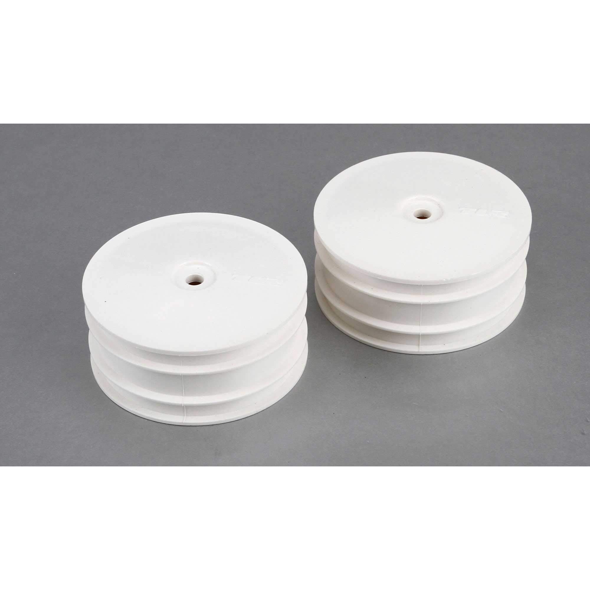 Team Losi Racing Front Wheel White (2): 22-4