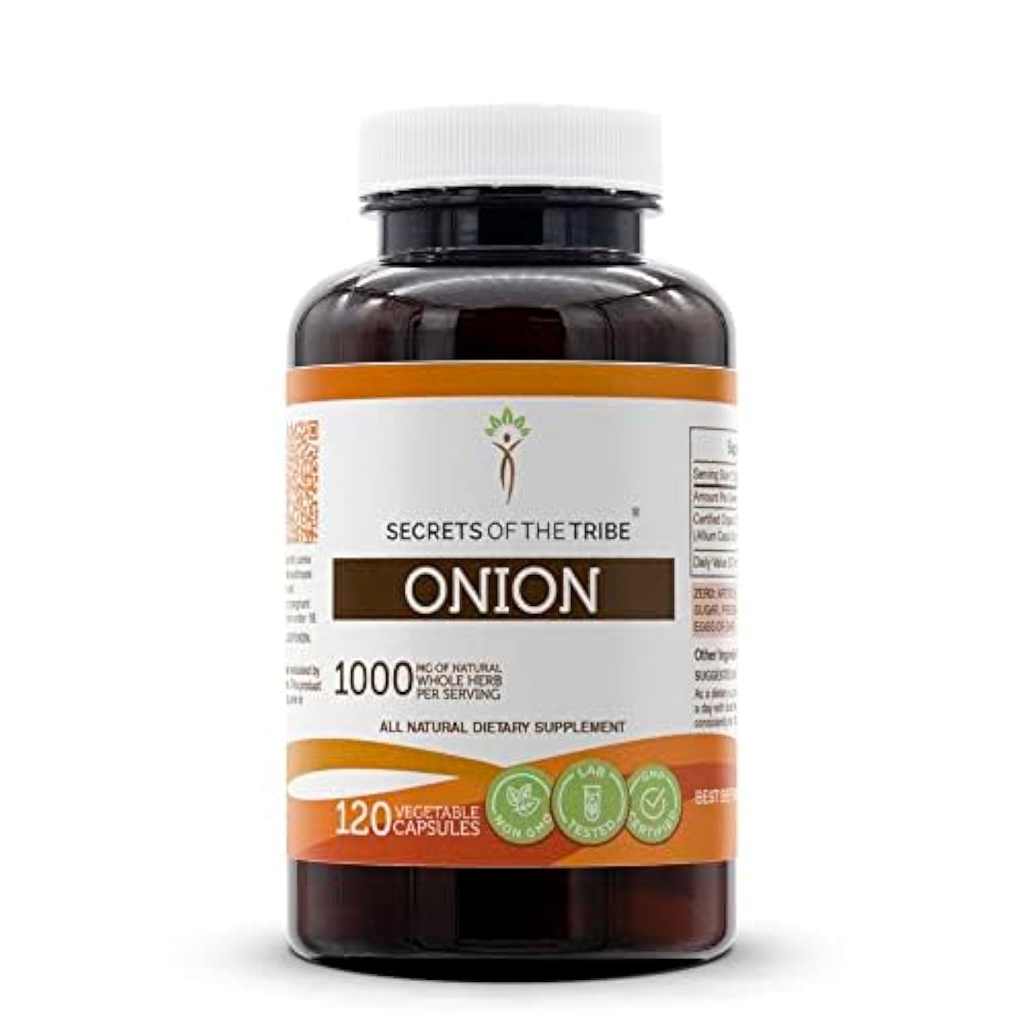 Secrets of the Tribe Onion 120 Capsules, 1000 mg, Onion (Allium Cepa) Dried Bulb (120 Capsules)