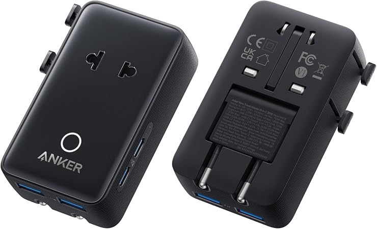 Reiseadapter Weltweit, Universal Reisestecker mit PD20W, 2 USB, 1 USB C und 1AC Steckdose, Internationaler Steckdosenadapter, Universaladapter für Deutschland USA England Thailand Italien Australien