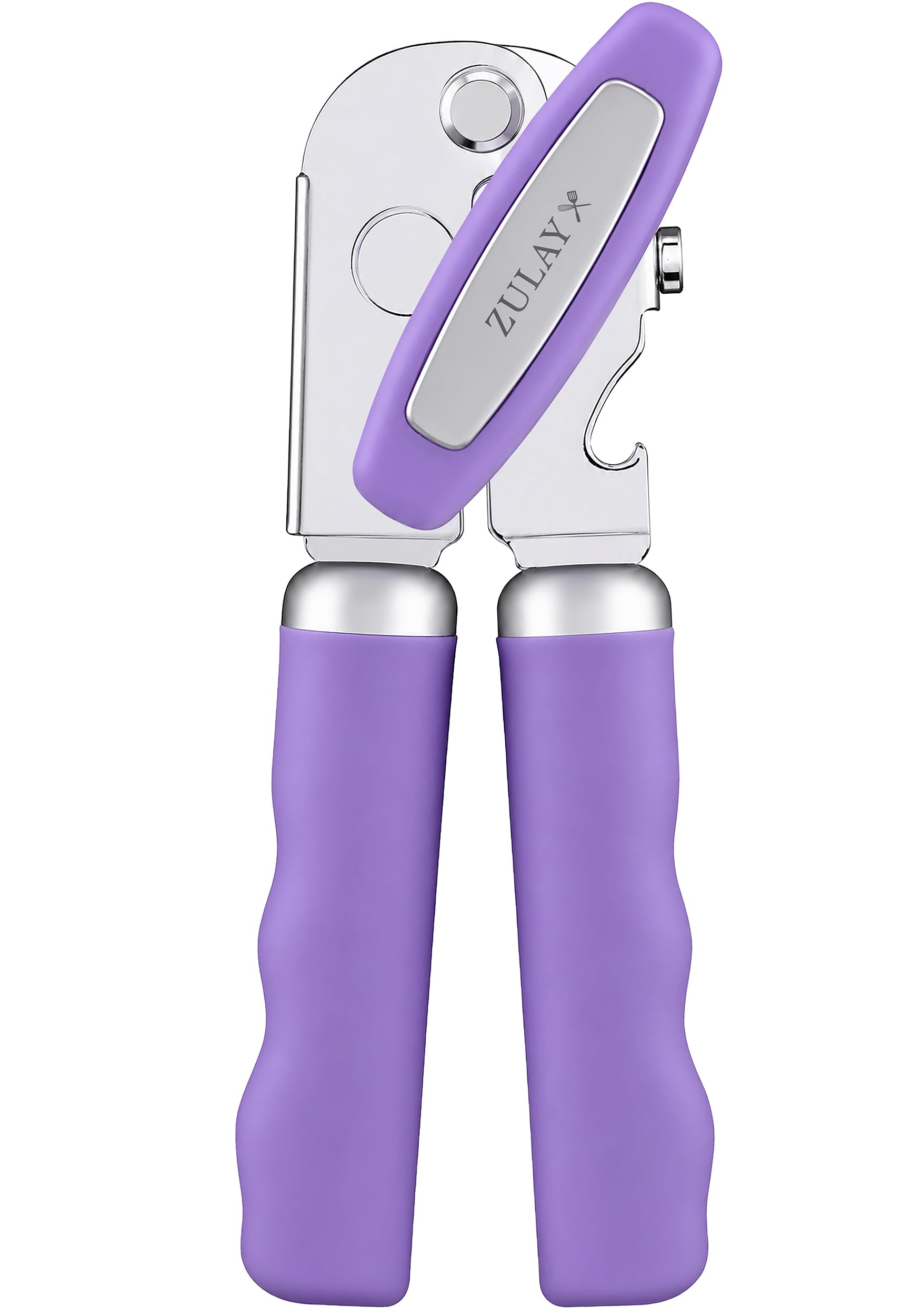 Zulay Kitchen Stainless Steel Swing Open Manual Can Opener Comfortable Grip
