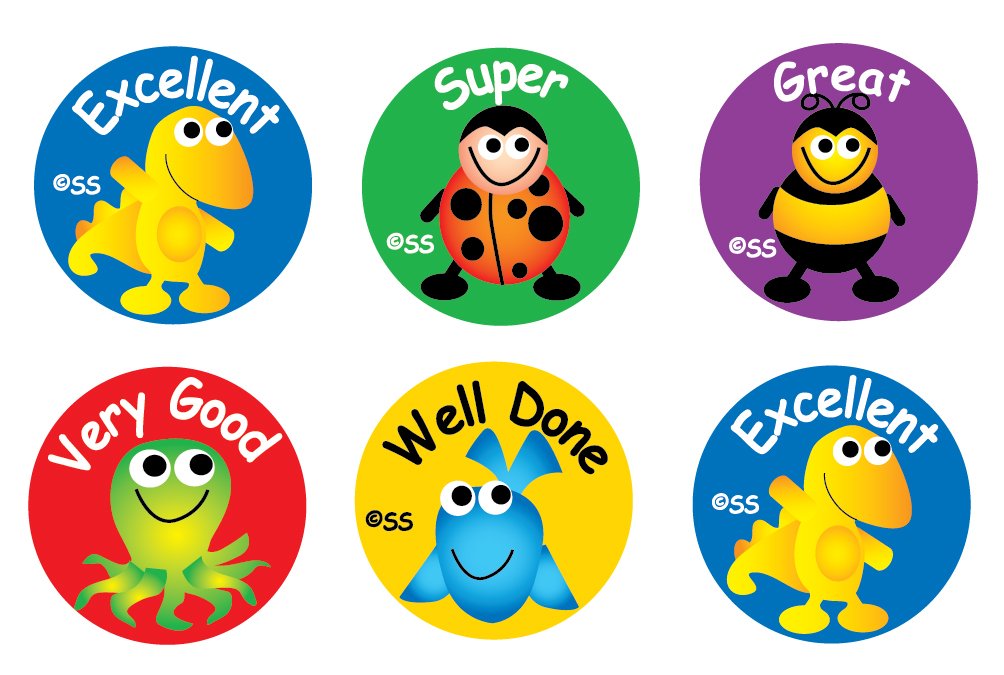 SuperStickers Sticker Solutions Animal Characters Praise Stickers (Pack of 180), 57, DBS227