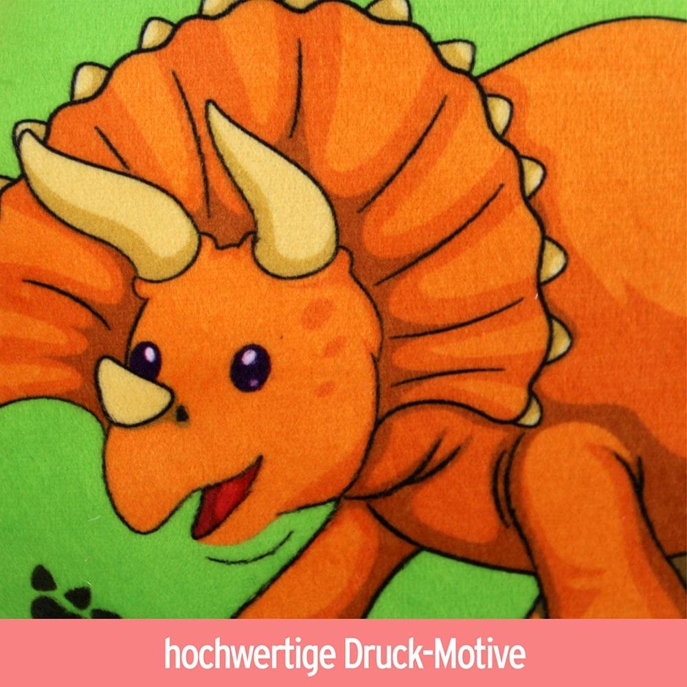 BEMIRO Dino Kissen aus Plüsch ca. 20 cm Dinosaurier Kissen Dekokissen