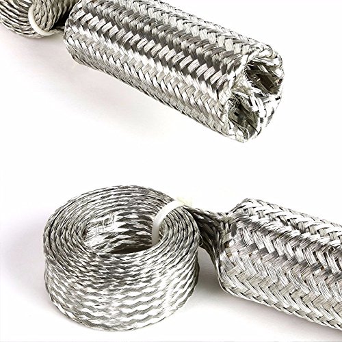 Inoxidable Trenzado Motor/vacío/combustible/calentador/línea De Aceite Manga De Manguera Vestir Azul Kit