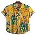 Produktbild Corumly Herren Kurzarmhemden Mode Trendy Revers Lose Bedruckte Kurzhemden Ethnische Casual Kurzarmhemden M