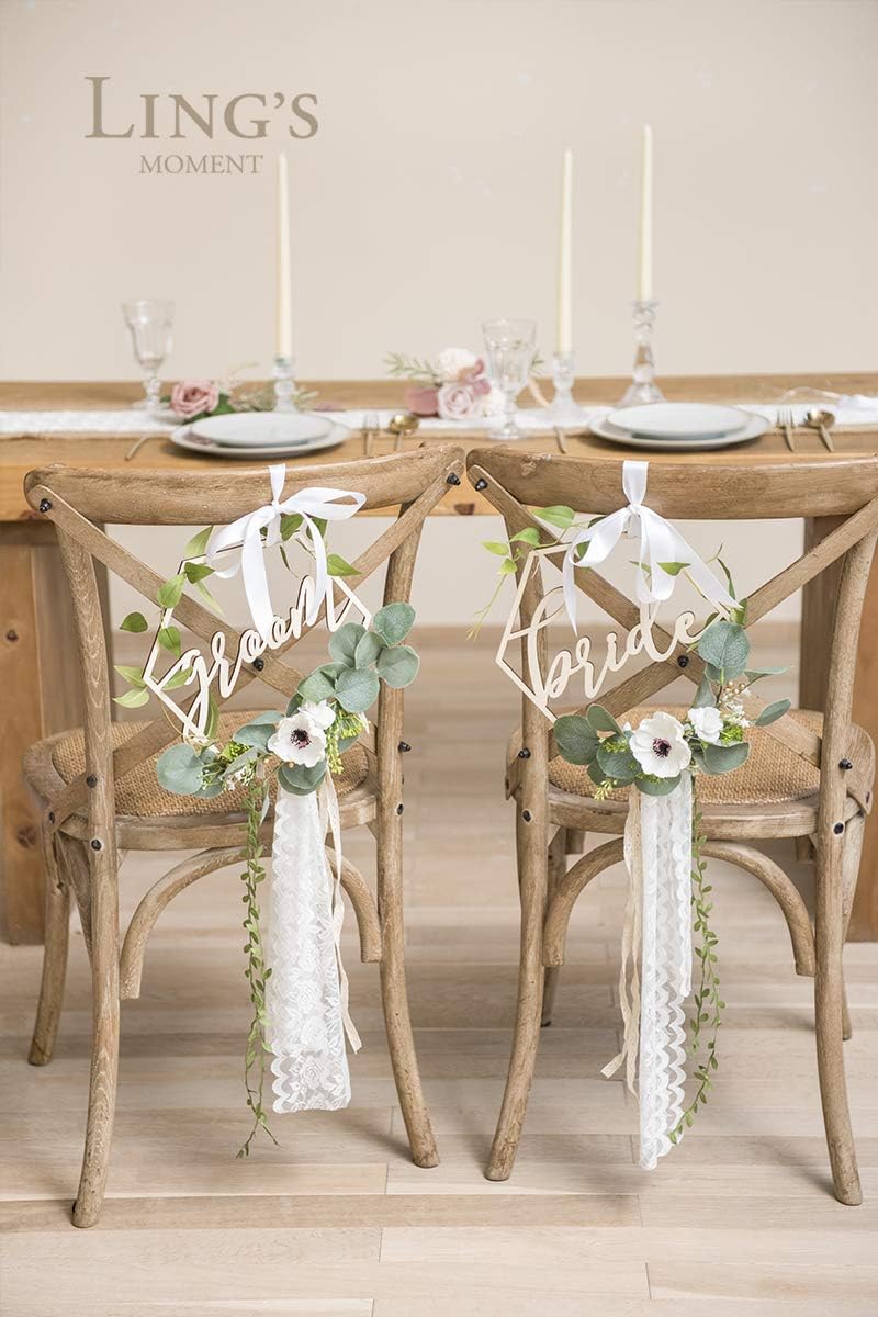 Buy Lings Moment Mr Mrs Sign Chair Decor For Wedding Chair Signs For Bride And Groom Floral Wedding Decorations Rustic Boho Online In Indonesia B07v55syyt Buy Lings Moment Mr Mrs Sign Chair Decor For Wedding Chair Signs For Bride And Groom Floral Wedding Decorations Rustic Boho Online In Indonesia B07v55syyt