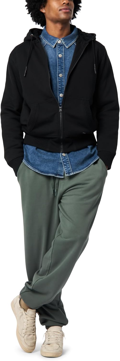 Buffalo David Bitton mens Long Sleeve Sherpa Fleece Zip Up - Image 4