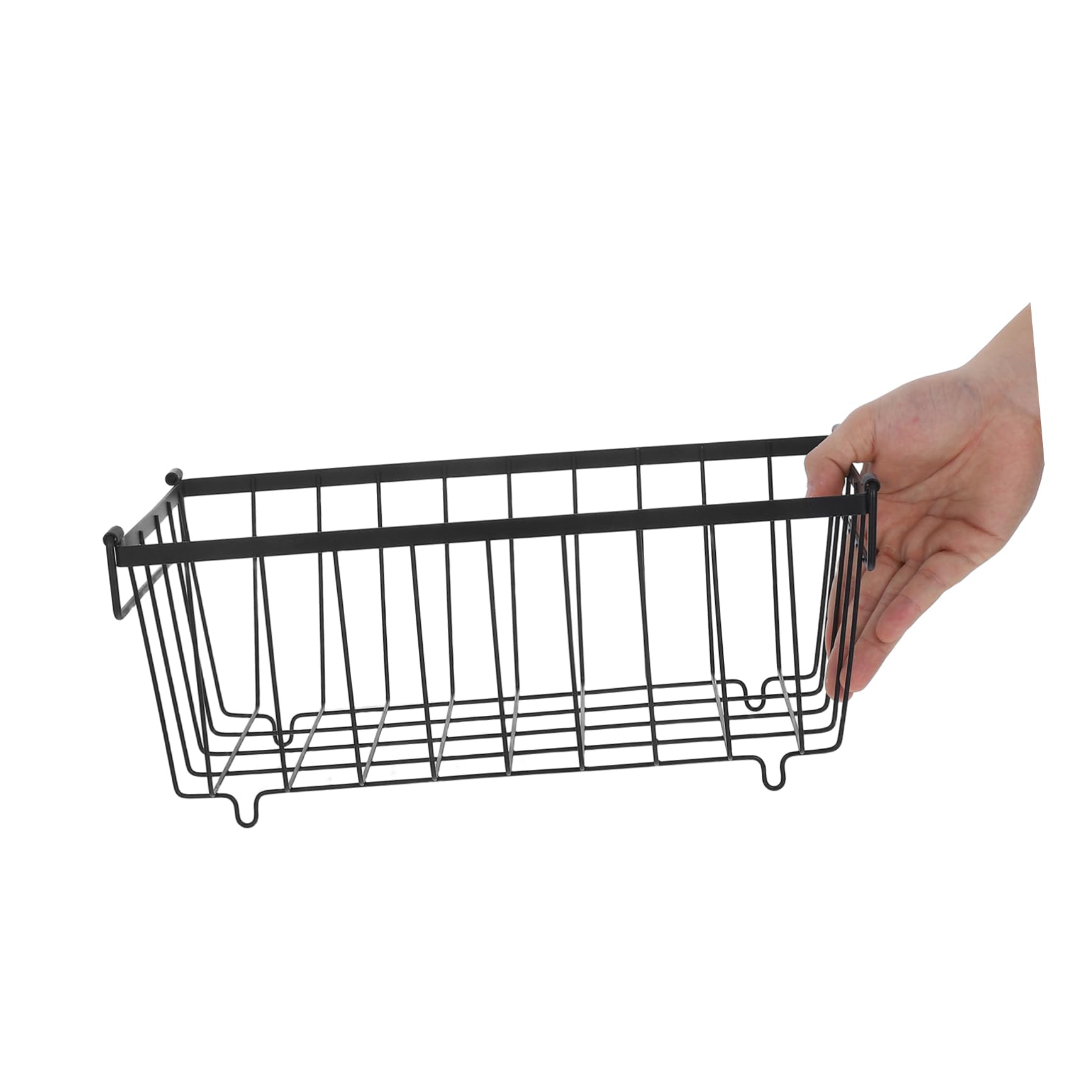 VILLCASE 4piezas Cestas De Almacenamiento Para Congelador y Refrigerador Organizadores De Alambre Con Asas Para Despensa De Cocina Cestas De Hierro Para Almacenamiento De Alimentos