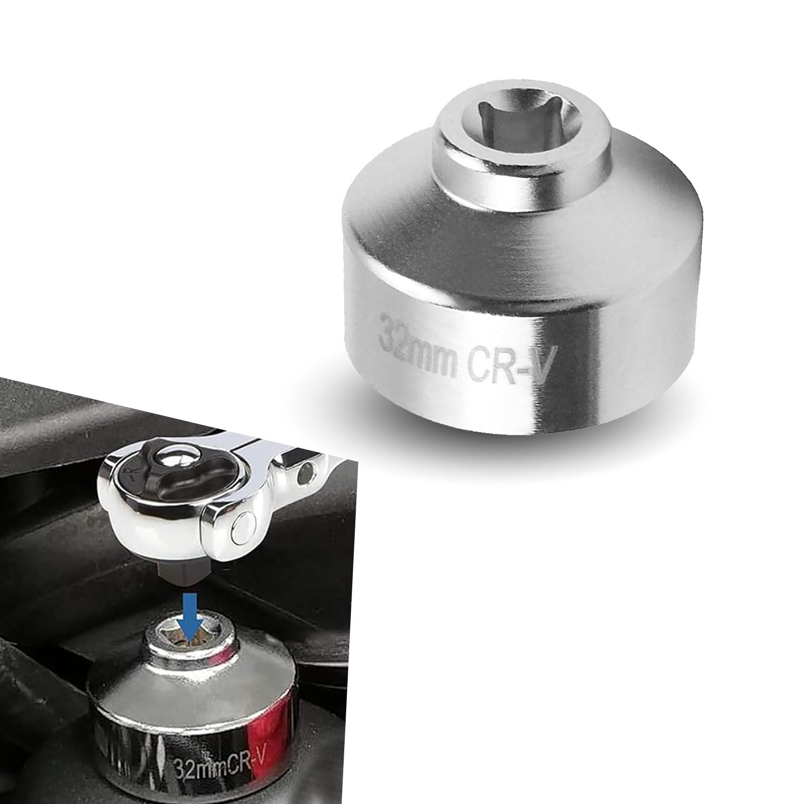 QODOLSI 1 Clé à Grille D'huile à Tête Unique Pour Automobile