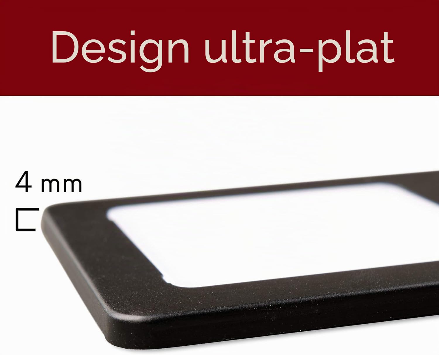 Kalb | Lot de 2 spots LED encastrables - 5 W - Très plats - Avec fonction variateur tactile - Blanc chaud