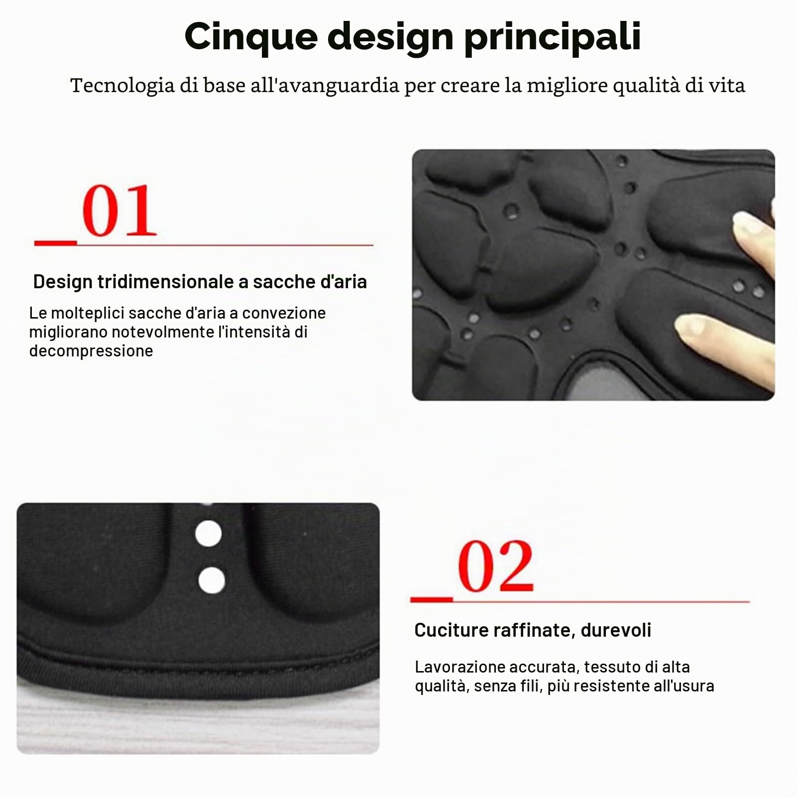 Imbottitura Universale per Casco Moto con Protezione Testa a 360°, Tasca D'aria 3D, Assorbimento degli Urti e Rivestimento