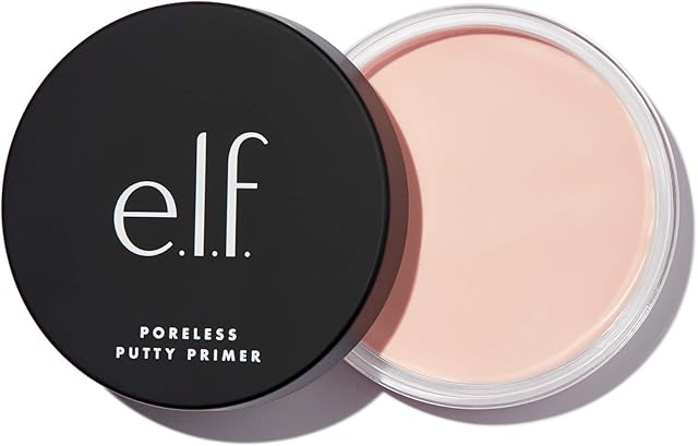 e.l.f. Poreless Putty Primer, All Day Wear, Velvet Texture, Poreless Effect, Universal Sheer, 0.74 Oz (21g)