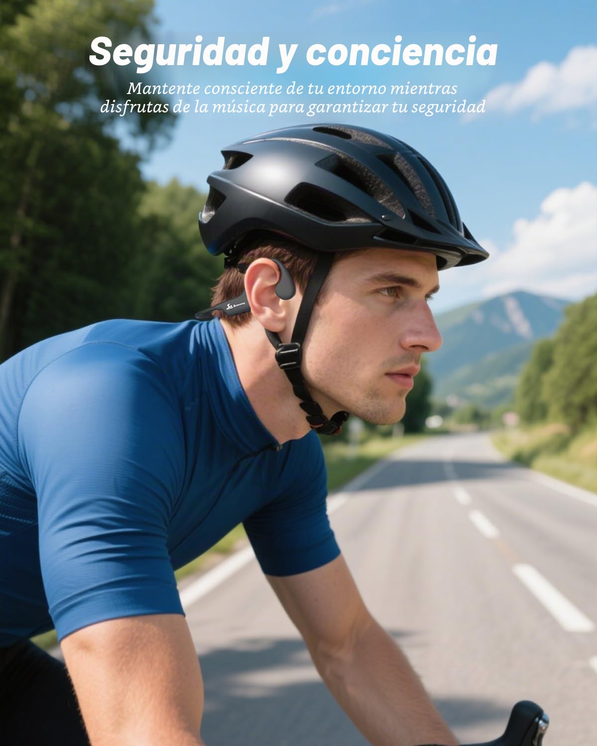 ANSTEN Auriculares Natación Conducción Ósea | IPX8 Auriculares para Nadar Impermeables con Bluetooth 5.4, MP3 Incorporado Memoria de 8 GB para Nadar Correr Ciclismo