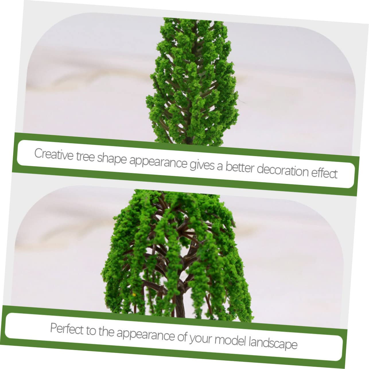 STOBOK 18piezas Mini Árboles Escénicos De Paisaje Mini Árboles Simulados para Decoración De Modelos y Paisajes Materiales para Miniaturas