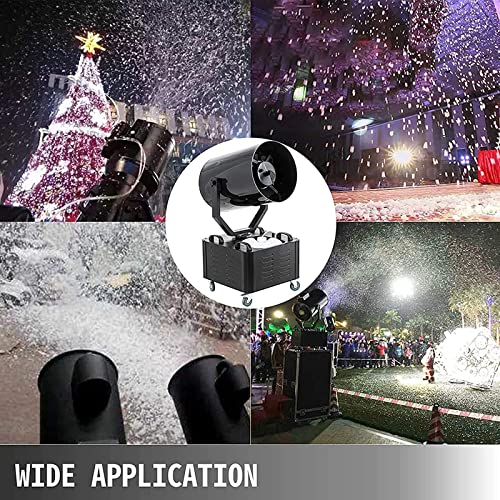 Máquina de nieve, máquina de nieve grande de 2000 W con control remoto, rociado directo de 120° a 5-7 m, para interiores y exteriores, efecto escénico, Navidad, bodas, fiestas, etc. miniatura 4