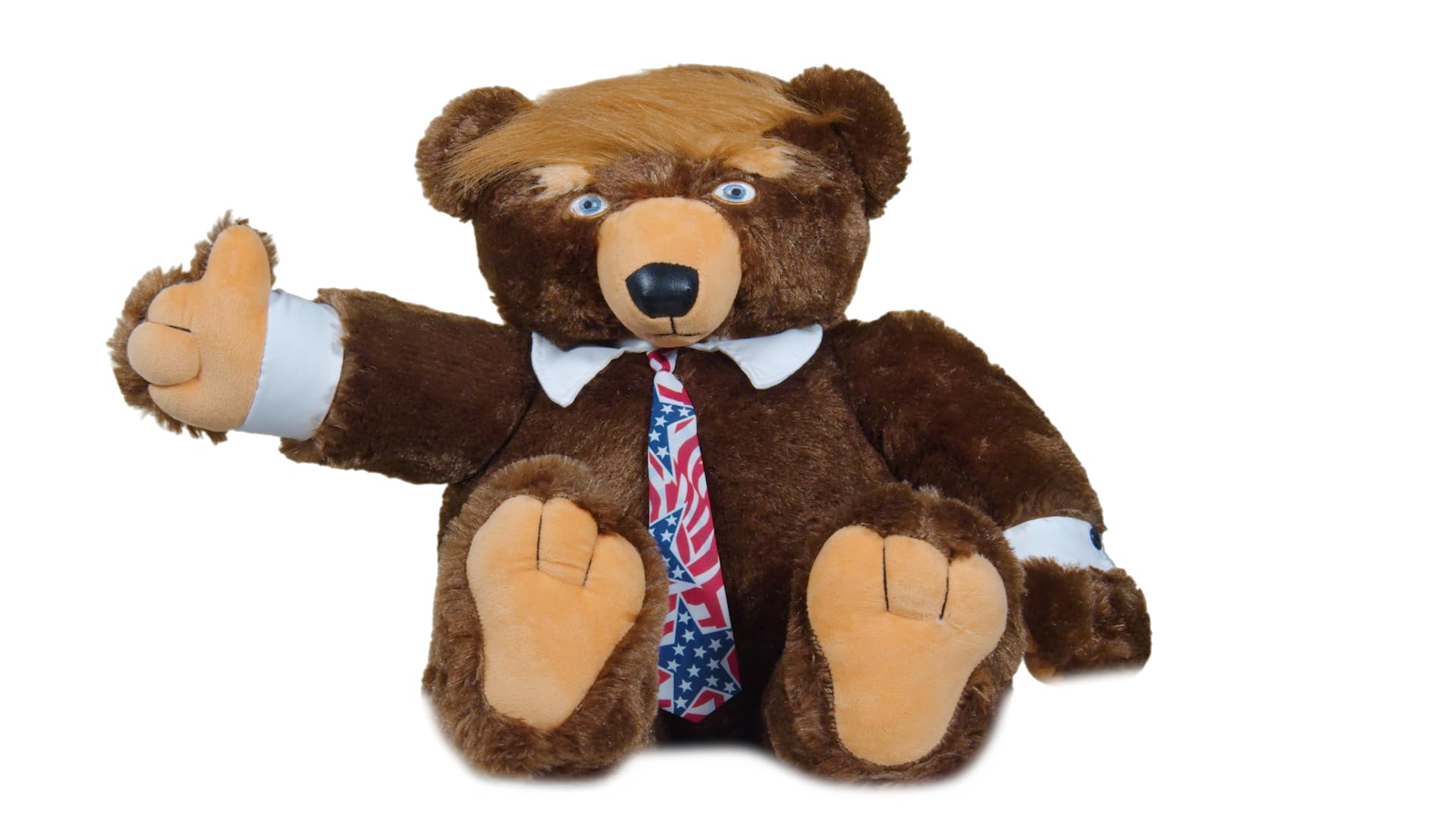 Trumpy Bear Third Edition As Seen On TV- with Certificate of Authenticity- Now with Free hat and Extra tie!