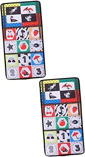 Totority 2 Peças Livro De Pano Com Espelho Distorcido Brinquedos Para Bebês Brinquedo Infantil Livro Macio Para Bebês Tempo De Barriga Espelho De Chão Brinquedo Sensorial Para Bebês