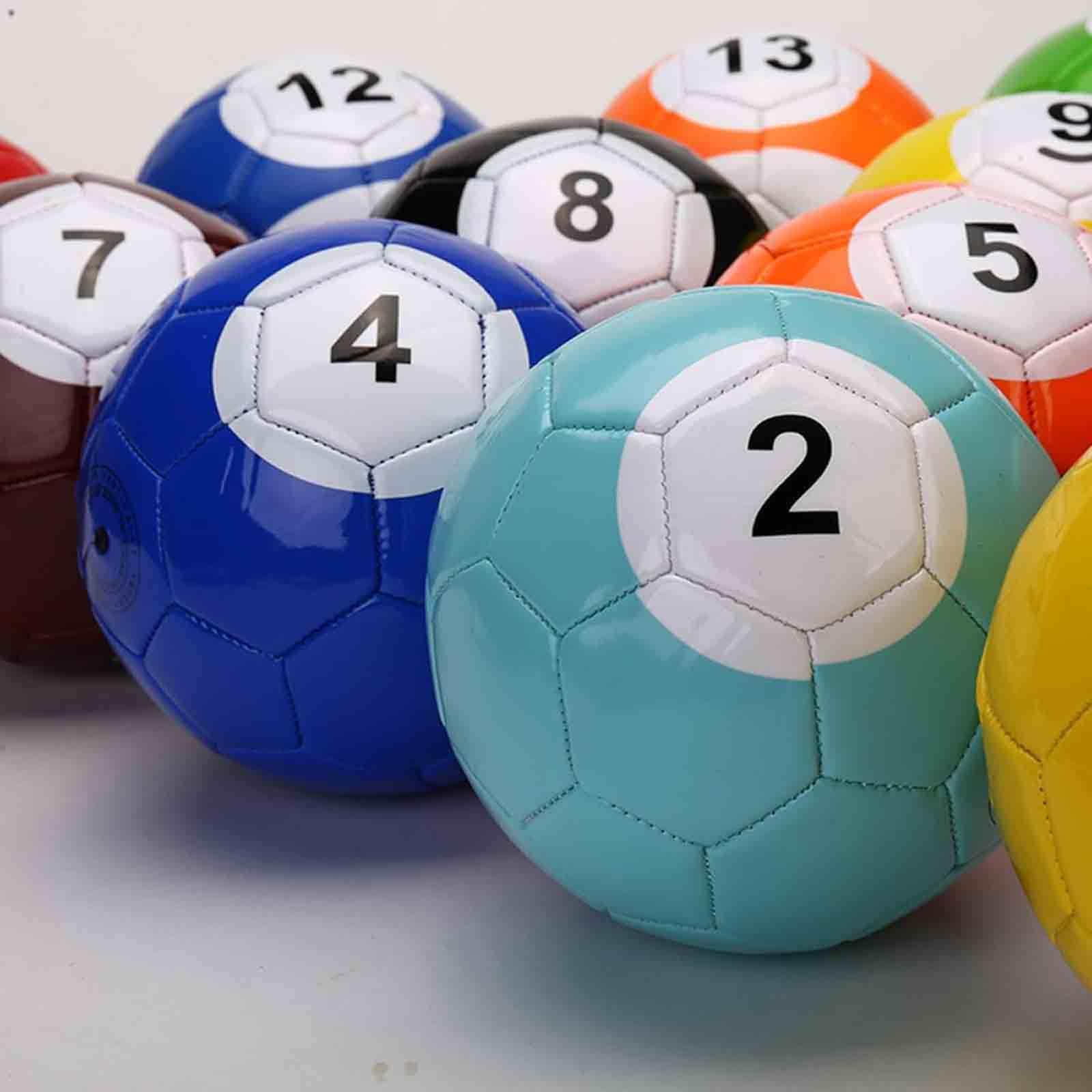 16 Stück Snook-Fußball, Billard-Snooker-Fußball, verschleißfester Snooker-Ball, riesiger Snooker-Fußball, Straßenspiel, Sport, Unterhaltung für Erwachsene im Freien, Geschenk für Erwachsene, 20cm