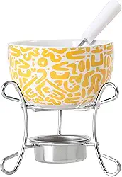 Aparelho de Fondue para Chocolate em Cerâmica 3 Peças D9,5Xa11Cm Fracalanza - Full Fit