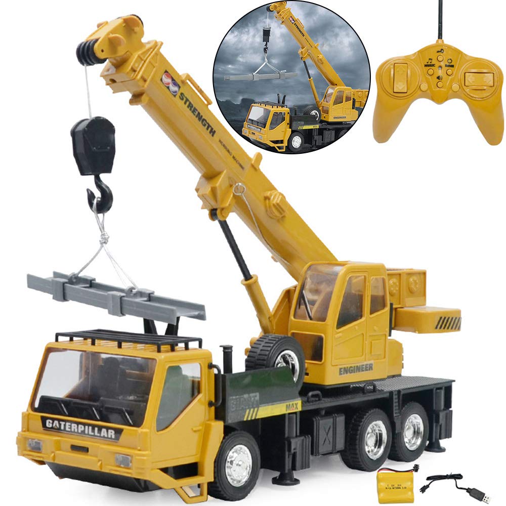 Buy RC Tower Crane Construction Vehicle Playset 124 with Up Down Lift