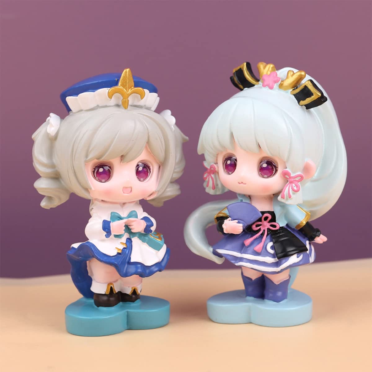 Genshin Impact Figurine Blind Box miHoYo Spiel Mystery Toy Boxen 6Stk Klee Venti Hutao Keqing Kamizato Ayaka Barbara Resin Figure (Erste Generation 6 STK)