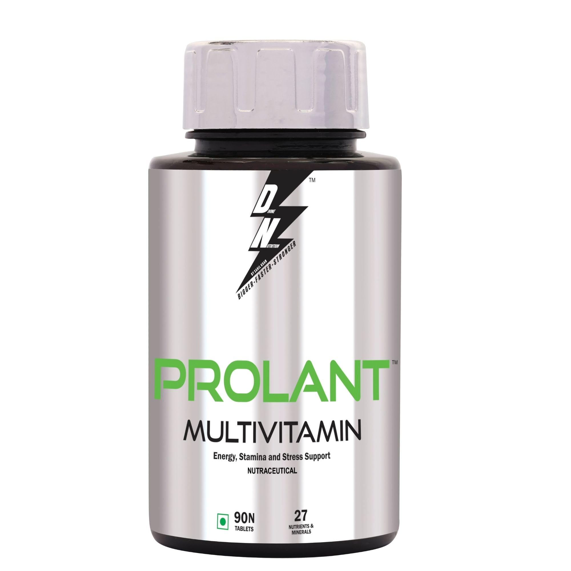 See full amazon price history chart for DIVINE NUTRITION Prolant Multivitamin 90N Tablets with 27 Nutrients & Minerals with Omega 3 & Vitamins Extract with Green Tea Daily Multivitamin Supplements by Sahil Khan DIVINE NUTRITION Prolant Multivitamin 90N Tablets with 27 Nutrients & Minerals with Omega 3 & Vitamins Extract with Green Tea Daily Multivitamin Supplements by Sahil Khan (B0CR3FFDW7) Amazon Price History, Amazon Price Tracker