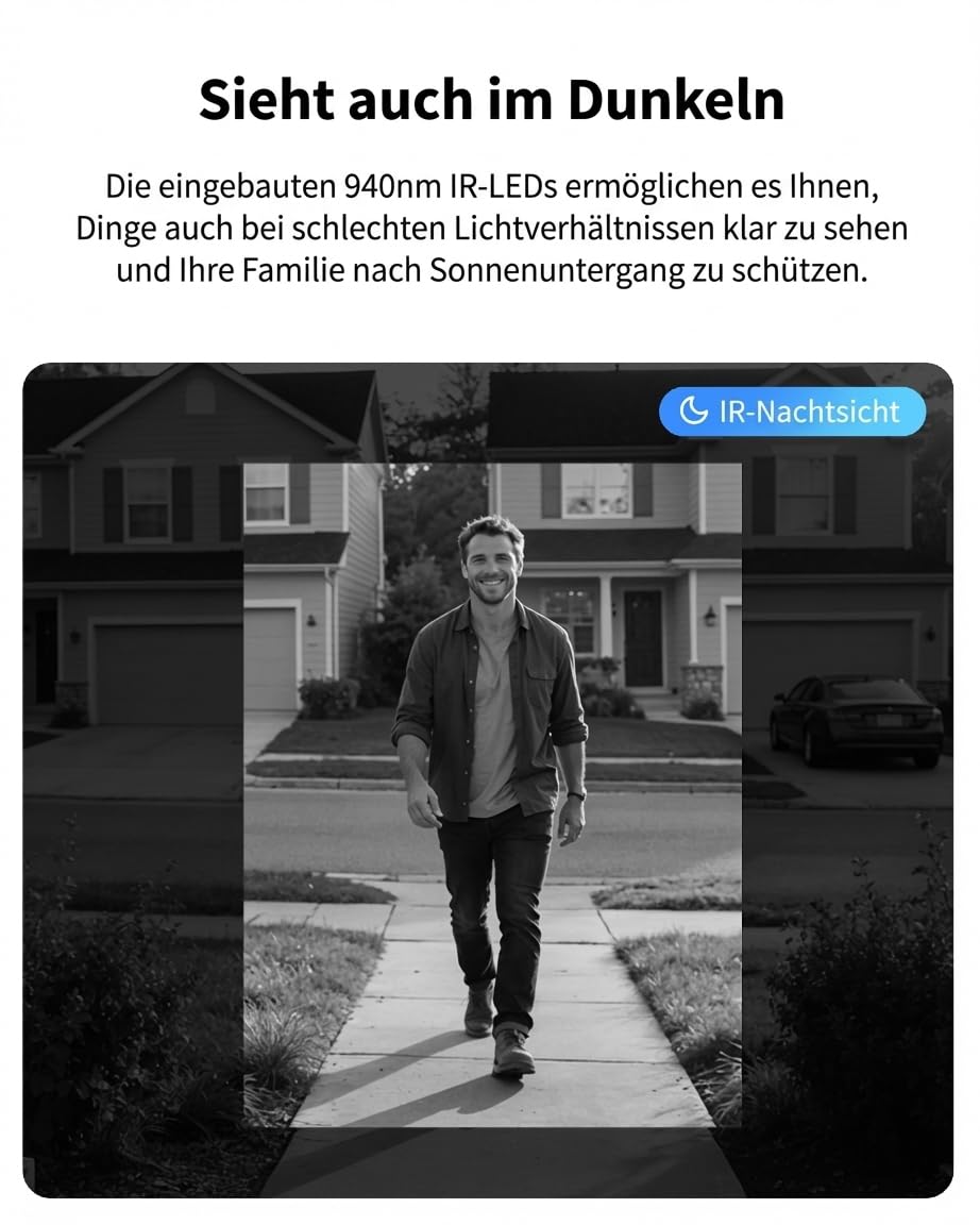 Aqara Türklingel-Kamera G400 mit Chime, Kabelgebunden/PoE, HomeKit Secure Video, 2K HD Panoramaansicht, Zwei-Wege-Audio, 2,4/5 GHz, Lokale Erkennung & 24/7-Aufzeichnung, IP65, Alexa/Google/SmartThings